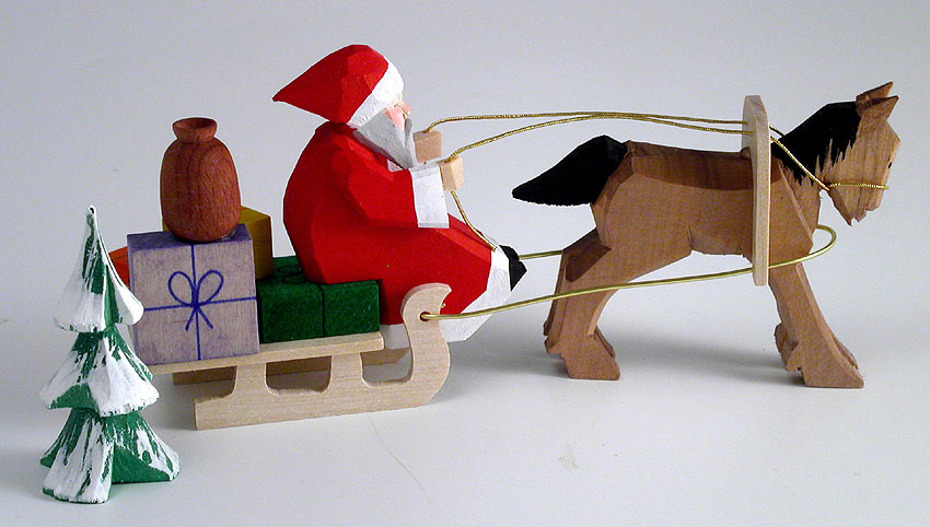 Santa with horse and sleigh