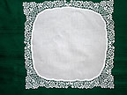 Plauen Lace Wedding Handerchief from Germany