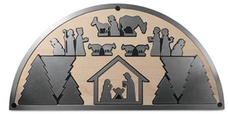 Large Nativity silhouette from Unoferrum